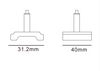 Deluxe 3-circuit Track Ceiling Mount Kit with 1.5M Wire S491